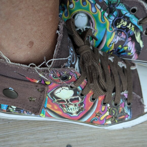 Don Ed Hardy cavas hightops - Picture 4 of 7
